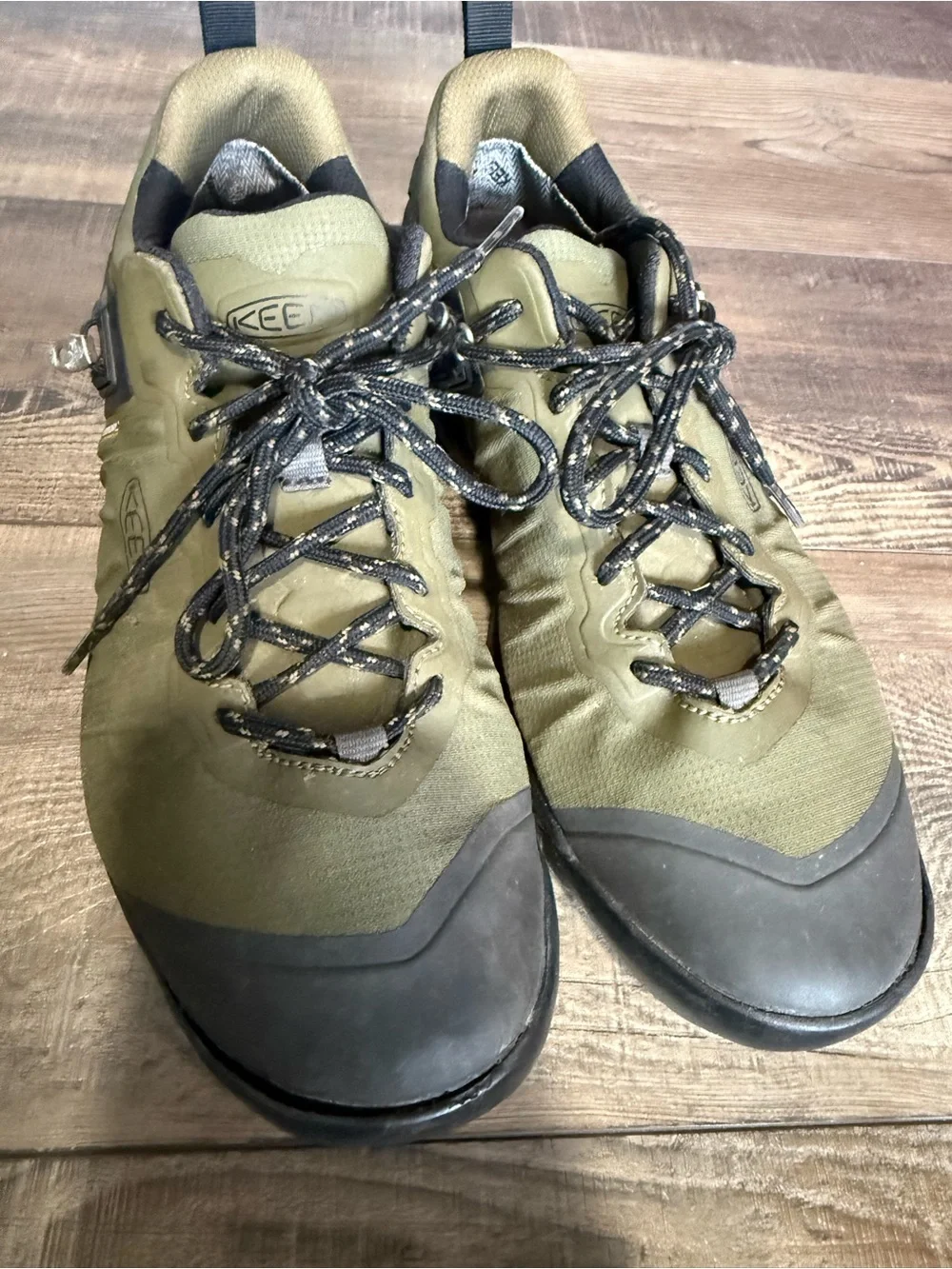 KEEN Men's Olive Green Waterproof Low-Top Hiking Shoes